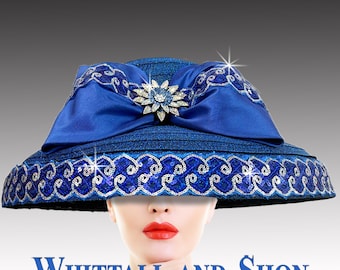 Wide Brim Bell Hat with Lace Trim: Elegant Audrey Style