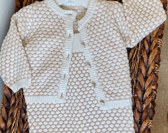 Organic 2 Piece Baby Knit Set