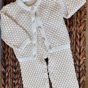 Organic Cotton 2 Piece Knit Suit