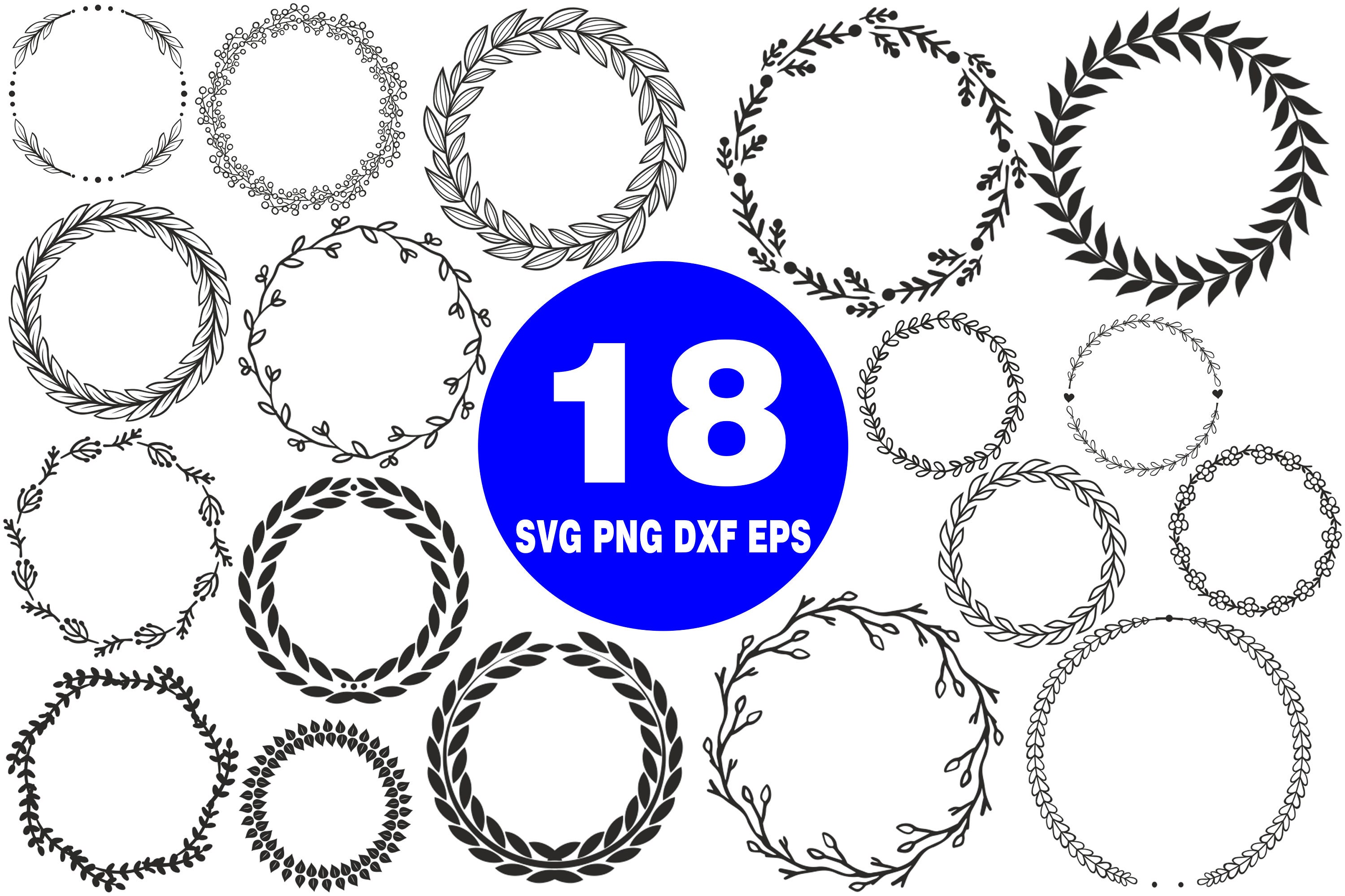 Circle Frame Svgcirle Frame Cricutcircle Frame Etsy