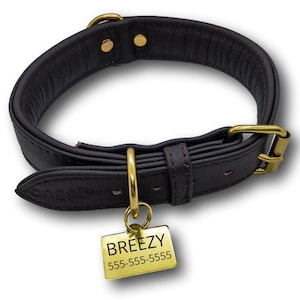 Engraved Brass Dog Tag: Rectangular Pet ID Tag