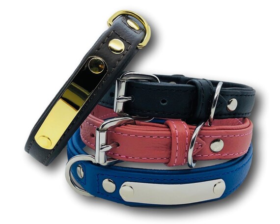 Etsy dog hotsell collars leather