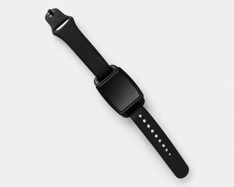 Black Silicone VNS Magnet Band, Adjustable Comfort Wrist Strap image 1