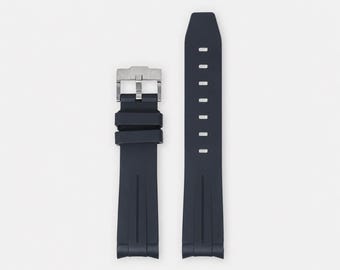 Omega Seamaster Fitted FKM Strap  - 20mm -Personalized.