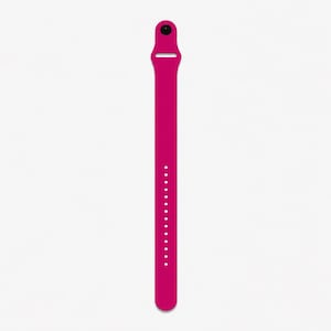 Black Silicone VNS Magnet Band, Adjustable Comfort Wrist Strap Fuchsia (red purple)