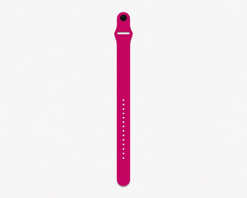 Black Silicone VNS Magnet Band, Adjustable Comfort Wrist Strap Fuchsia (red purple)