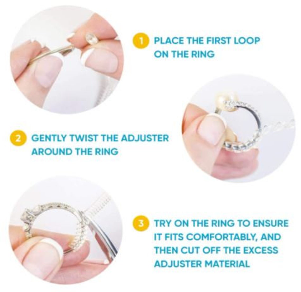 Ring Size Adjuster for Loose Rings 12 Pack 4 Sizes Etsy