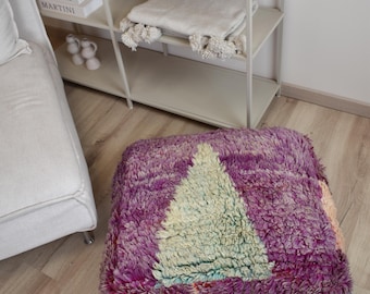 Marokkanisches Berber Kelim Pouf, Sitzkissen 60x60 cm