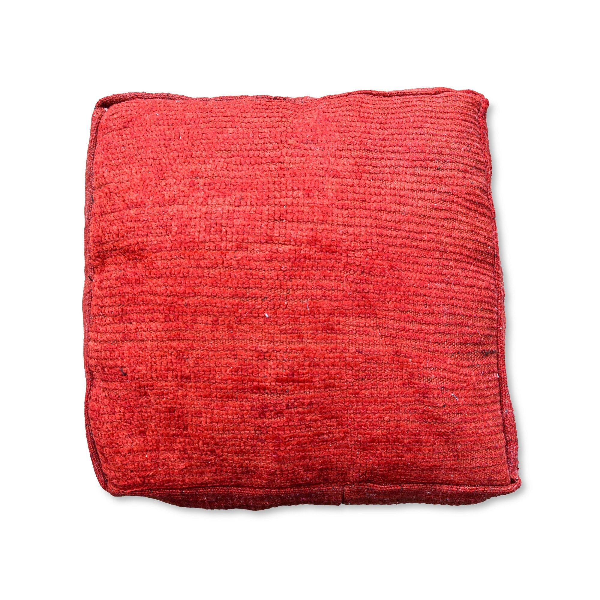 pouf kilim artisanal marocain fait-main - 100% laine et coton