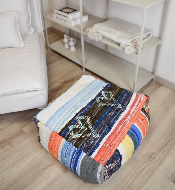 モロッコ ヴィンテージ プフ&クッション セット モロッコヴィンテージ