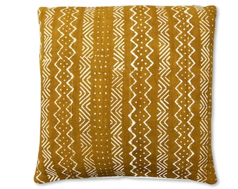 Afrikaanse rechthoekige kussenhoes - handgemaakt - 100% wol en katoen - 45x45 cm