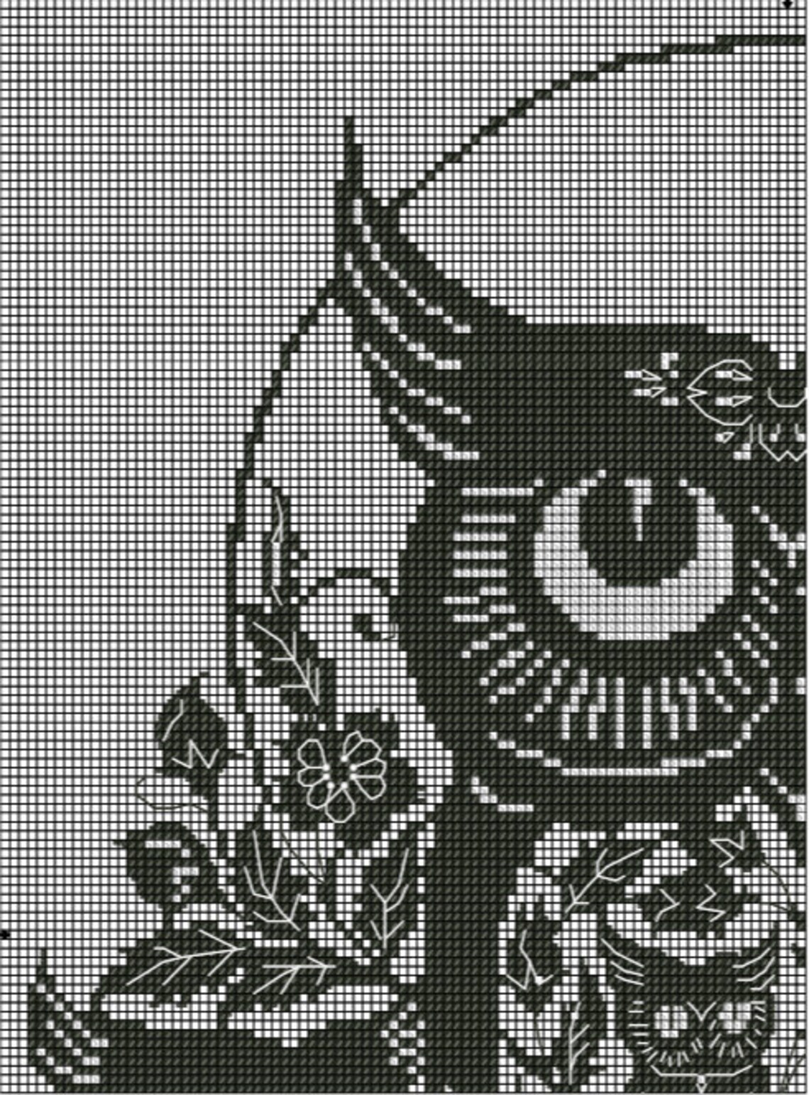 Lace Owls love cross stitch monochrome xstitch pdf pattern Etsy