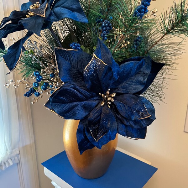 Artificial Poinsettias Etsy