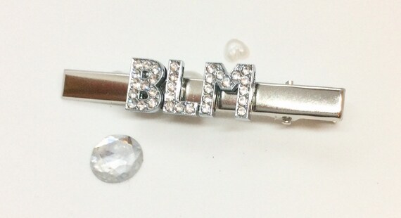 Silver /& Gold Set Rhinestone Black Lives Matter Gold Hair Pins