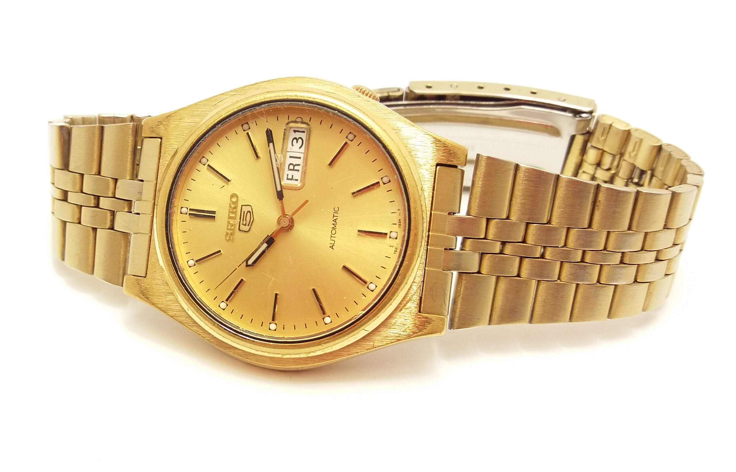 1970s Seiko 5 Automatic Vintage Watch Day/Date Gents Etsy