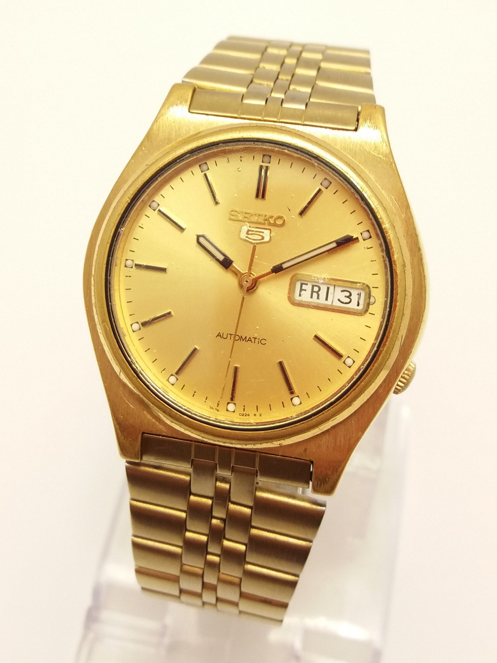 1970s Seiko 5 Automatic Vintage Watch Day/Date Gents Etsy