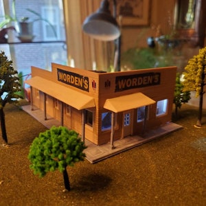 HO scale Worden&#39;s hardware store Ed Gein&#39;s last victim