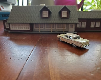 10500 Cielo Drive (Tate murder house) HO 1:87 scale - Lighted with interior