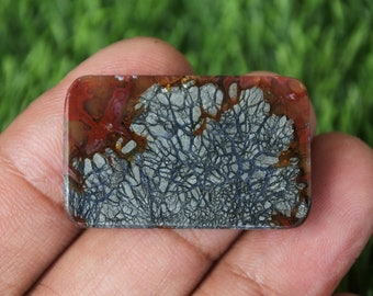 Marcasite Agate Gemstone: Red Dendritic Agate Stone