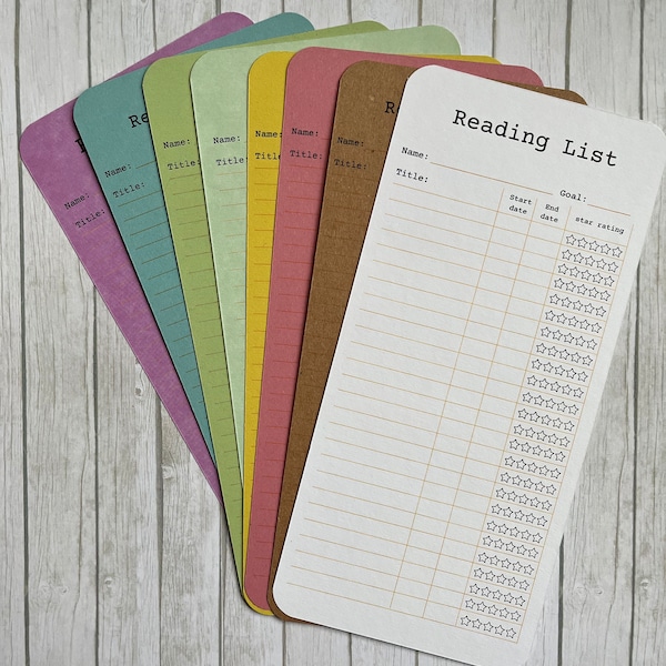 Reading list bookmark UNDATED