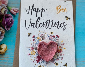 Plantable seed card -  Valentine’s Day