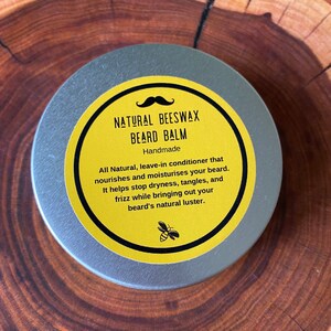 Natural Beeswax Beard Balm image 3