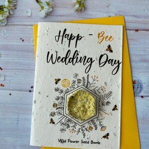 Pflanzliche Samenkarte - Hochzeitstag
