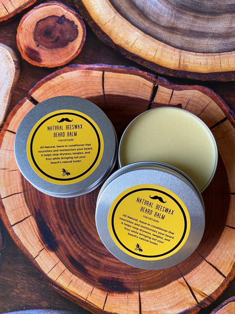 Natural Beeswax Beard Balm image 1