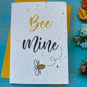 Cartão de sementes plantáveis - Bee mine