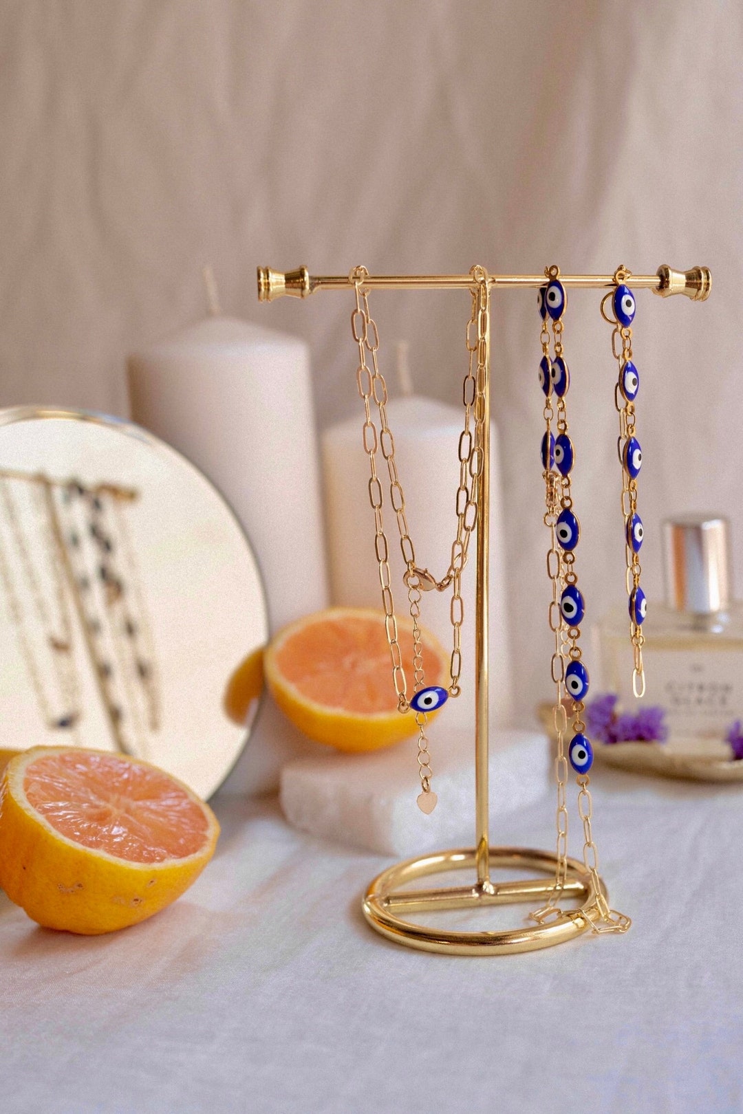 Evil Eye Protection Jewelry Set Necklace Bracelet Stack Etsy — free download