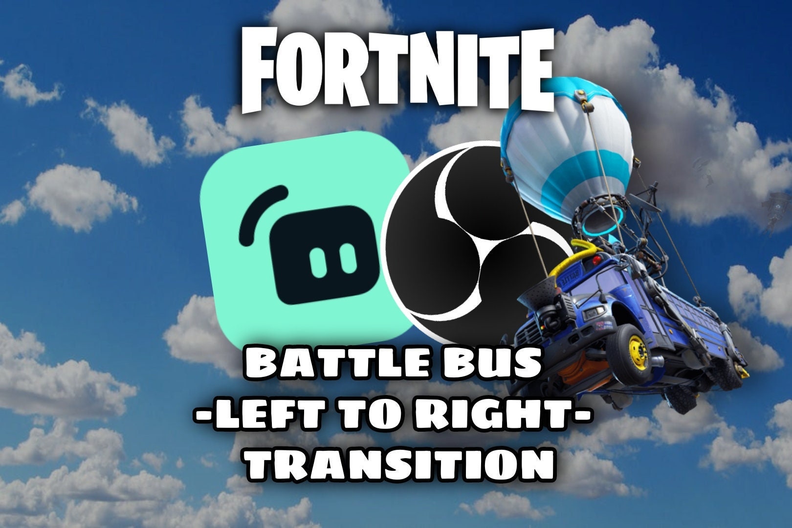 Animated Fortnights Battlebus Transition right to Left for Etsy