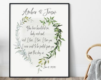 Wedding Sign, Greenery Wedding Sign, Wedding Sign, Jane Austen Pride & Prejudice Love Quote, Wedding Decor