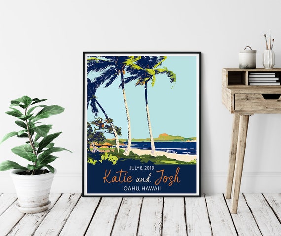 Beach Wedding Sign Palm Tree Wedding Sign Beach House Decor Etsy