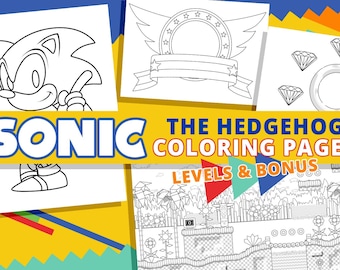 Sonic the Hedgehog Coloring Book - Etsy