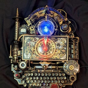 Zegar ścienny w stylu steampunk