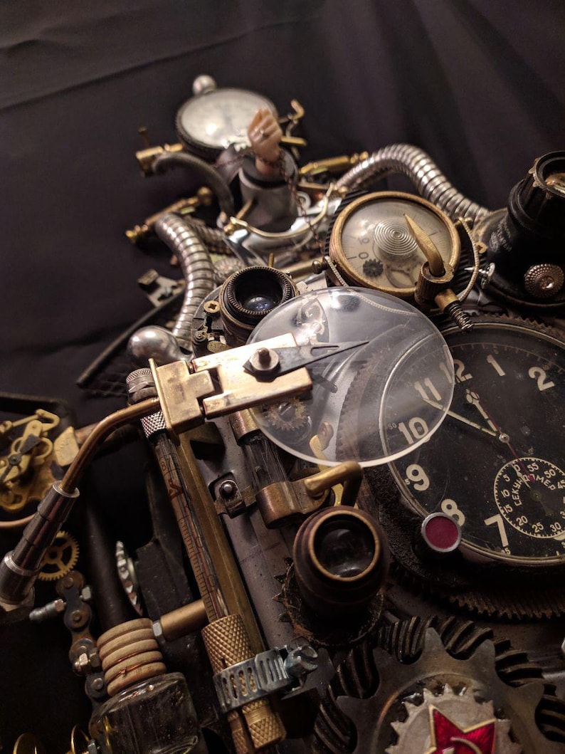 Steampunk-Wanduhr auf Bestellung, ab drei Wochen Versandkostenfrei Bild 3