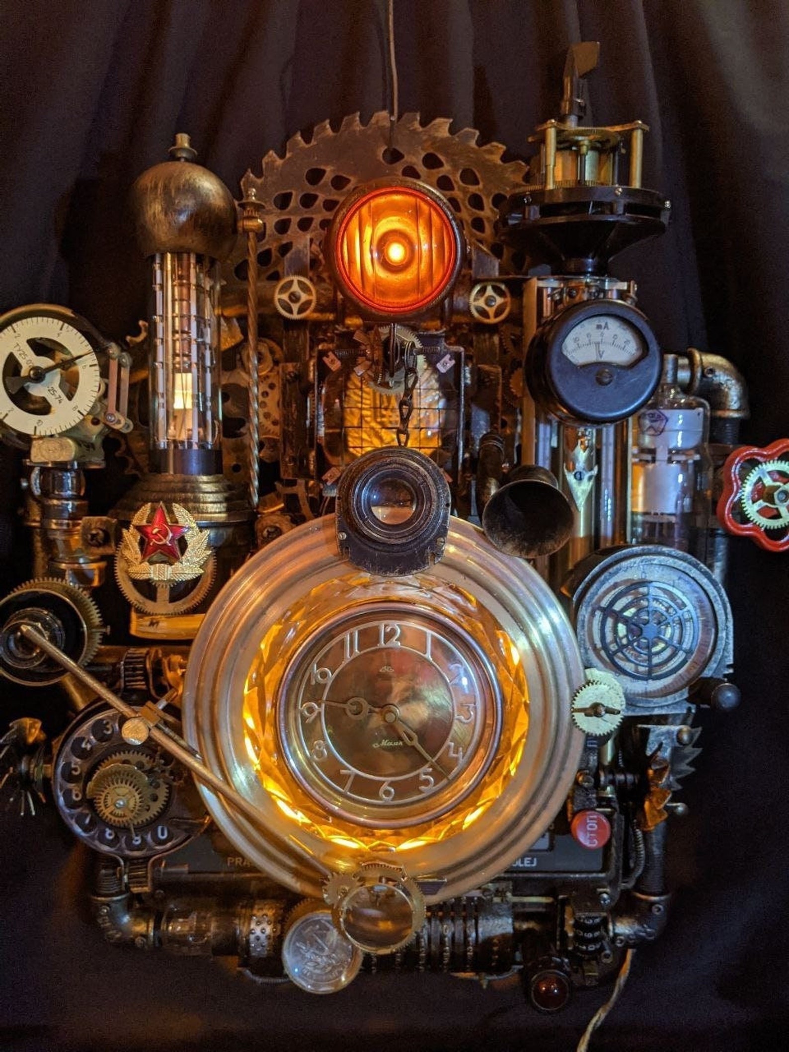 Unique Steampunk Wall Clock