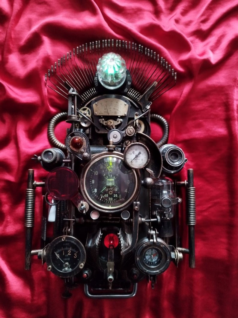 Anniversary Gift for Him Steampunk Clock Personalized Clock Etsy