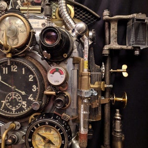 Reloj de pared grande Steampunk imagen 4