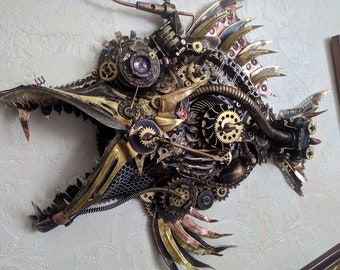 Steampunk predatory fish demon (To order, from three week !)