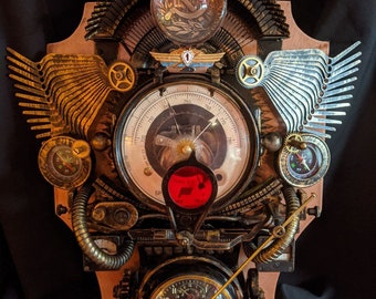 Steampunk-Wanduhr