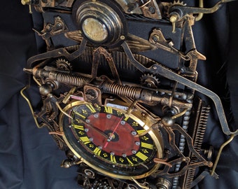 Steampunk-Wanduhr (auf Bestellung, ab drei Wochen ! Versandkostenfrei!)