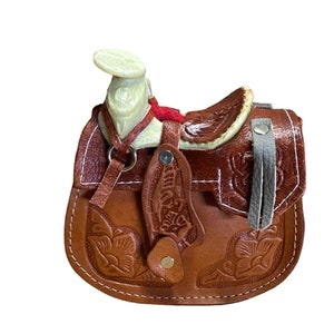 1 HAND TOOLED PURSE , saddle purse , real leather , small purse , 4&quot; x 5&quot;, girl purse , crossbody , terracota