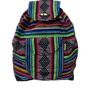 BACKPACK , HIPPIE GEAR , made in mexico , mochila , pinzon backpack ,  rainbow