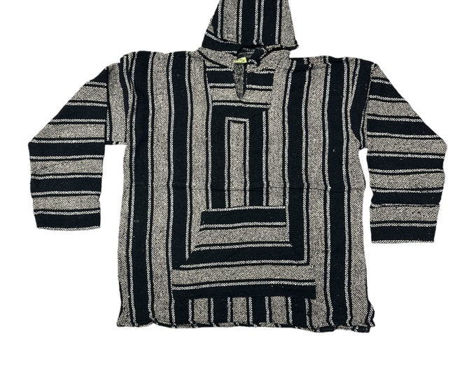 3XL , BAJA HOODIE , PONCHO , Made in Mexico , Beach Sweater , Surf