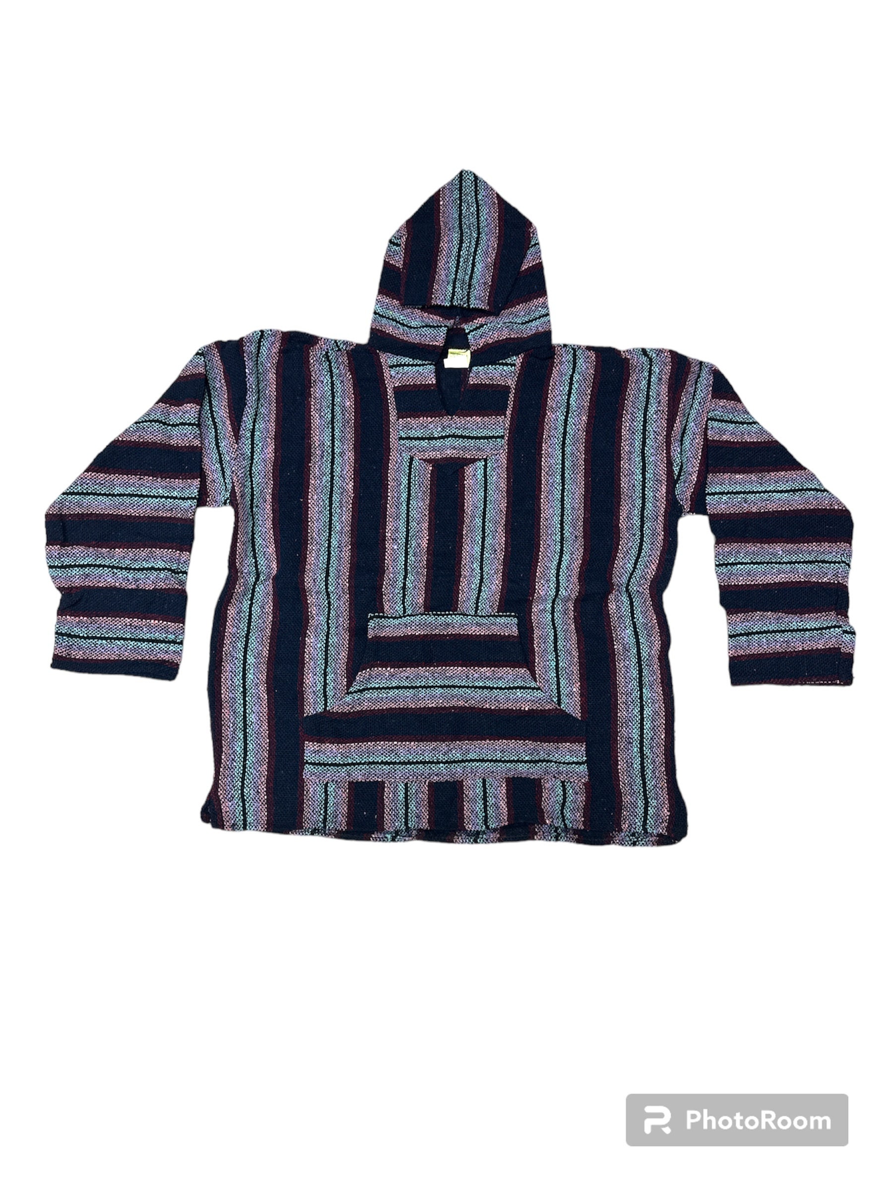 3XL , BAJA HOODIE , PONCHO , Made in Mexico , Beach Sweater , Surf