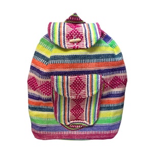 BACKPACK , HIPPIE GEAR , made in mexico , mochila , pinzon backpack , Rainbow , multicolor