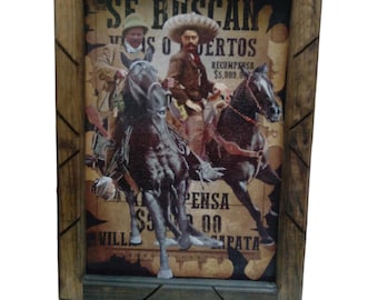 FRAMED PRINT , 1ST Quality print , Wood Frame , Made in Mexico , 13" x 18" , Revolucion Mexicana