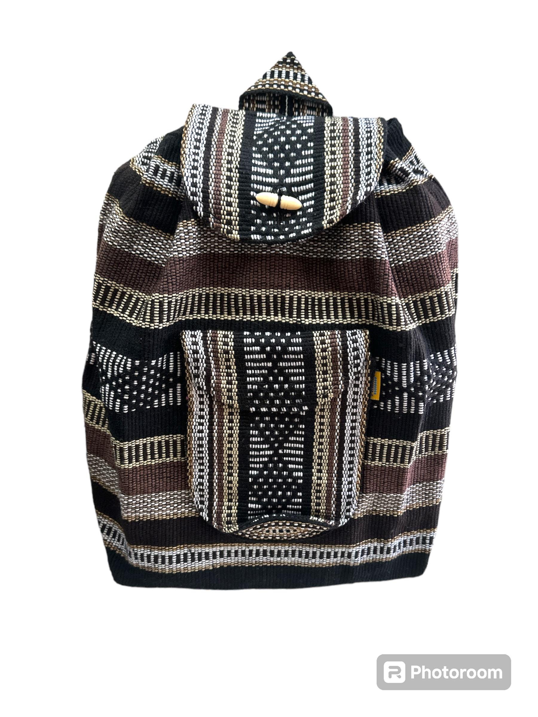 WORLD MARKET WOVEN BACKPACK Made In India, Boho, Granola, Crispy Amazon.com: DharmaObjects Recycled Jute Rice Bag Backpack  main image 3