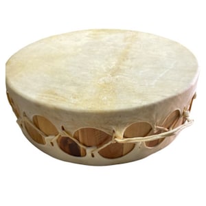 one piece 16&quot; X 5&quot; , REAL RAWHIDE DRUM , wholesale , arts and crafts , drum , includes one drumstick